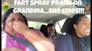 FART SPRAY PRANK ON GRANDMASHE CRIES [upl. by Nirrat]