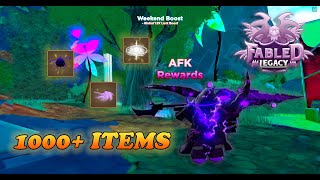 1000 Items in AFK Rewards Ragnaroks Descent  Fabled Legacy [upl. by Hoffarth]