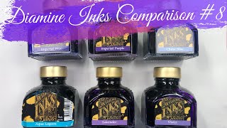 Diamine Inks Comparison 8 [upl. by Nedrob723]