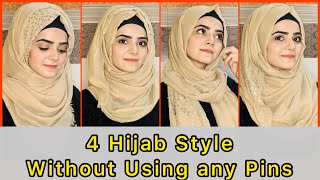 4 Easy Hijab Styles  Hijab Styles Tutorial  Dietitian Aqsa [upl. by Terra400]