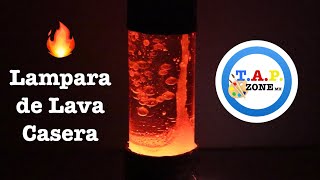 Como hacer una lampara de lava casera  TAP ZONE Mx [upl. by Acirat]