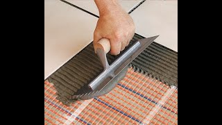 How to Install a SunTouch Electric Floor Heating Mat [upl. by Ohploda]