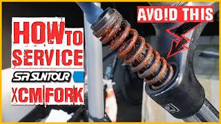 QUICK service  SR Suntour  as EZ as possible  tutorial [upl. by Ave]