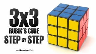 How to Solve a Rubiks Cube Step by Step Beginners Tutorial on Solving a 3x3 Rubiks Cube [upl. by Dorina]