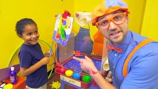 Blippi at the Play Place  Learn About Professions for Children [upl. by Rondon]