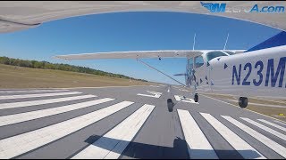 Gusty Crosswind Landings  MzeroA Flight Training [upl. by Heimer]