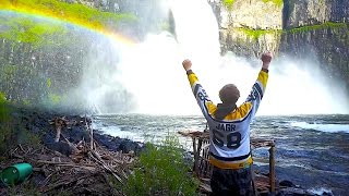 Fishing the Largest Waterfall in Washington  PALOUSE FALLS [upl. by Akiehsal]