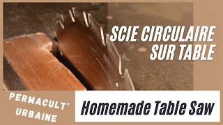 TUTO DIY Comment faire construire une scie circulaire sous ou sur table DIY pas chère [upl. by Ky]