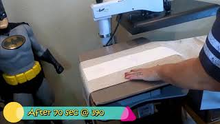 Heat Pressing an Over Sized Item  How to Sublimate a table runner larger than your heat press [upl. by Alaster]