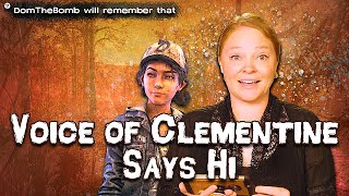 Melissa Hutchison Clementine SAYS HI TO ME  The Walking Dead [upl. by Esela]