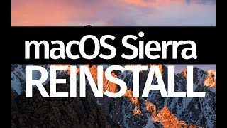 macOS Sierra Erase and Reinstall macOS [upl. by Imiaj261]