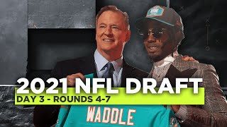 2021 NFLDraft Day 3 Rounds 47 LIVE reaction and analysis  NFL on ESPN [upl. by Ladd]