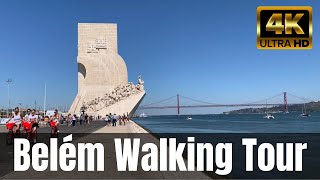 【4K】 Belém Lisbon Walking Tour  From the Belem Tower to the MAAT viewpoint [upl. by Eirak]