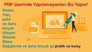 PDF Üzerinde Değişiklik Yapmak Kolay ve Pratik Örnek [upl. by Hultgren808]