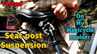 Articulated Ebike SeatPost Suspension  Tested [upl. by Mirabel]