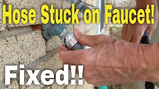 Remove Stuck Hose End From Faucet [upl. by Avera]