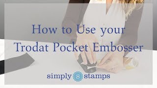 How to Use your Trodat Pocket Embosser [upl. by Malvina]