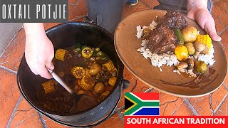 Potjiekos recipe  South African traditional way  Xman amp Co [upl. by Akinom371]