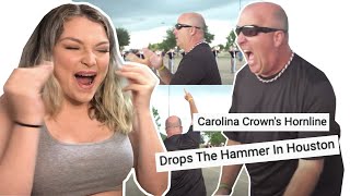 New Zealand Girl Reacts to CAROLINA CROWN DROPPING THE HAMMER IN HOUSTON [upl. by Kcirdled]