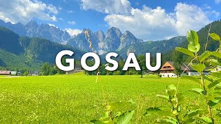 GOSAU AUSTRIA  Walking Tour with Dachstein Glacier View [upl. by Aihseket]