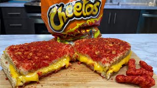 Flaming Hot Cheetos Grilled Cheese Sandwich [upl. by Auhso]