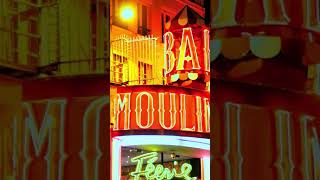 Moulin Rouge Night Street Scene in Paris Montmartre [upl. by Gnouh]