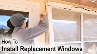 How to Install A Replacement Window On A House With Wood Siding [upl. by Auoh663]