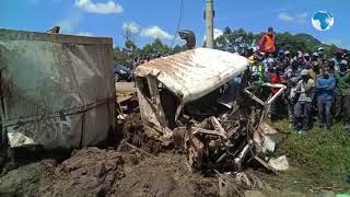 Five killed in a grisly road accident involving a truck and six other vehicles in Londiani Kericho [upl. by Thordis]