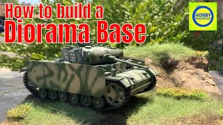 How to build a 135 Realistic Diorama Base for a Takom Panzer III step by step tutorial [upl. by Darken]