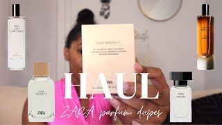 ZARA Perfume HAUL  Luxury Fragrance Dupes [upl. by Dahsar]