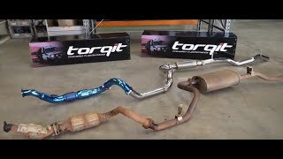 79 Series Full Performance Upgrade  Old v New Exhaust with Resonator Option [upl. by Zailer]