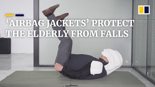 Chinese company designs ‘airbag jackets’ to protect the elderly from falls [upl. by Kiki]