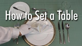 Learn How to Set a Formal Dinner Table [upl. by Anner]