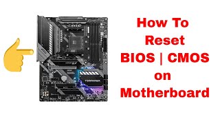 How to reset BIOS  clear CMOS  on MSI B550 Tomahawk guide [upl. by Ehcor828]