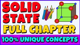 Solid State  Class 12  Full Chapter  One Shot [upl. by Ateiram]