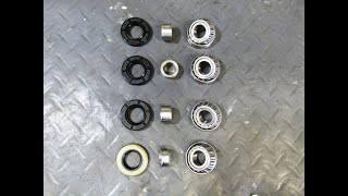 1983 BMW R100RS Replace Wheel Bearings And Set Bearing Preload [upl. by Salvador]