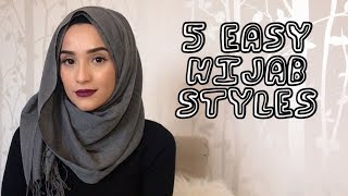 5 EASY HIJAB STYLES TUTORIAL  MILASMAMA [upl. by Cann363]