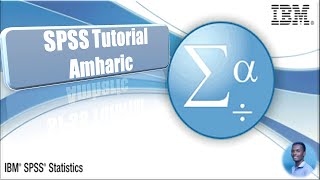 How to Enter Data in SPSS Amharic tutorial Part 1 [upl. by Livvy243]