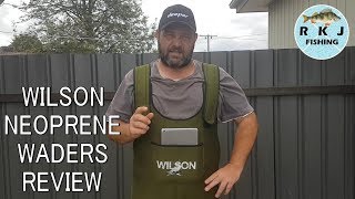 Wilson Neoprene Chest Waders  Product Review [upl. by Einna]