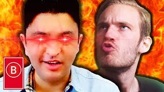 TSeries Owner Reacts to PewDiePie [upl. by Nalehp]