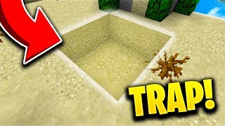 How To Make a QUICKSAND TRAP in Minecraft Pocket Edition [upl. by Scot]