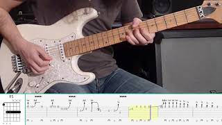 Deep Purple  Smoke On The Water Guitar Tutorial [upl. by Henricks]