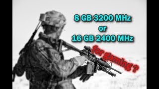 8gb 3200MHz vs 16gb 2400MHz DDR4 RAM  14 Games Tested [upl. by Osugi]