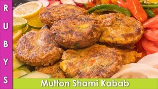 Mutton Shami Kabab Bakra Eid Recipe in Urdu Hindi  RKK [upl. by Olim239]