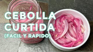 Como Curtir cebolla  FACIL Y RAPIDO  Cebolla Curtida [upl. by Byron213]