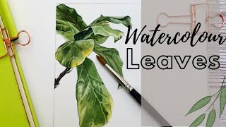 BOTANICAL PAINTING  botanical watercolor made easy [upl. by Hershel607]