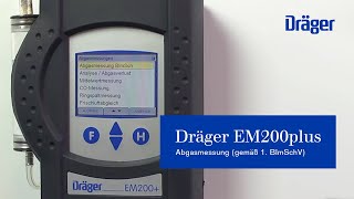 Abgasmessung gemäß 1 BImSchV mit dem Dräger EM200 [upl. by Peatroy894]