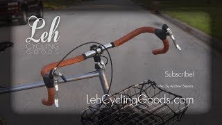 How to Wrap Leather Bar Tape  Leh Cycling Goods [upl. by Otrebire766]