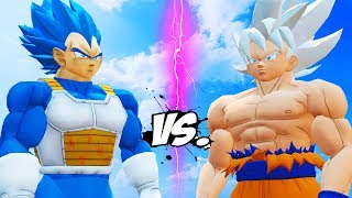 GOKU Mastered Ultra Instinct vs VEGETA Royal Blue [upl. by Matlick]