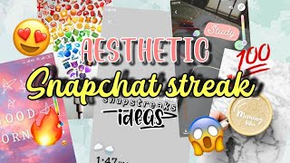 Aesthetic Snapchat STREAKS ideas  Must try [upl. by Annmarie111]